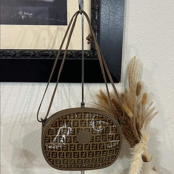 Fendi Tan and Brown Monogram Crossbody /shoulder Bag - Picture 14 of 17